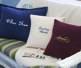 Personalized Pillows and Blanket
